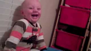 Funny Cute Baby Laughing Hysterically At Computer Charger Touching My Face [upl. by Sell134]