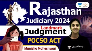 POCSO landmark judgements  Manisha Maheshwari  Unacademy Linking Laws [upl. by Nella]