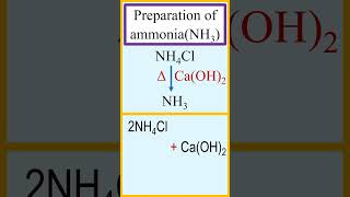 Preparation of ammonia NH3 from NH4Cl and CaOH2 chemistry [upl. by Mosra]