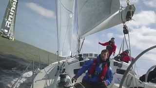 RORC North Sea Race 2014 start line on Jameerah J120 [upl. by Augusta]