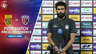 Khalid Jamil  HFC vs NEUFC  Postmatch PC  Hero ISL 202021 [upl. by Constantina]