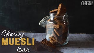 Easy Chewy Muesli Bar Snack  Vegan Recipe [upl. by Eannyl]