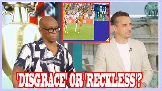 Gary Neville and Ian Wright clash on ITV over disgraceful England penalty [upl. by Dylana141]