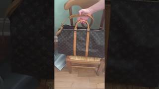 LouisVuittondufflebag Louis Vuitton keepall 55 duffle bag review [upl. by Asiluy]