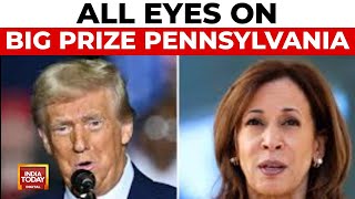 US Election Latest Update Trump Vs Harris All Eyes On Big Prize Pennsylvania  India Today [upl. by Enilegna]