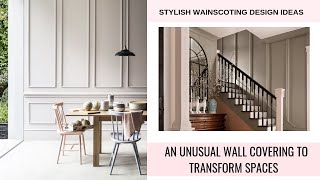 Wainscoting Design Ideas  An Unusual Wall Covering To Transform Spaces [upl. by Ylerebmik334]