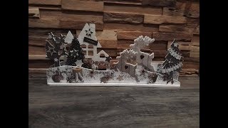 DIY kerst MDF tafereel [upl. by Rhoads]