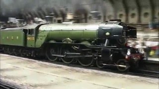 Flying Scotsman  coming into and leaving York station 2004 [upl. by Culbertson]