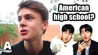 Koreans React to American Public High School VLOG For The First Time [upl. by Devaney]