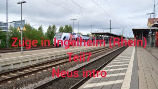 Züge in Ingelheim Rhein Teil7Kommentare lesen deutschebahn trainspotting zugverkehr [upl. by Hiltan250]