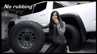 Fitting 285 Tires on a Tacoma TRD Pro [upl. by Anabahs]