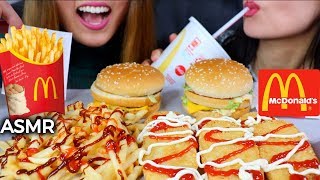 ASMR McDonalds BIG MAC and FRIES amp HASH BROWNS 맥도날드 리얼사운드 먹방 マクドナルド  KimampLiz ASMR [upl. by Abbott266]