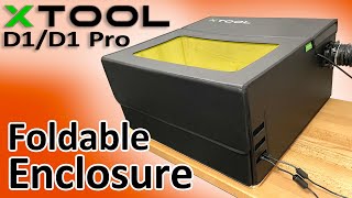 xTool D1 D1 Pro Enclosure  Portable and Foldable  Fire Proof [upl. by Lovich]