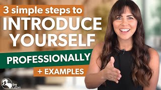 How To Introduce Yourself Professionally  SelfIntroduction Example [upl. by Bak]