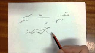 Chemistry 3 Nucleophilic attack on a ketocyclohexane [upl. by Monda896]