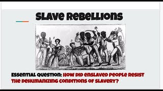 Resistance to Slavery Lecture [upl. by Pardew]