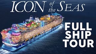 ICON OF THE SEAS FULL WALKTHROUGH TOUR OF THE WORLDS LARGEST CRUISE SHIP  ROYAL CARIBBEAN [upl. by Norrahs115]