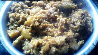 Smashed Banana Stems Curry With Gobindobhog Rice Preparation [upl. by Ittap]