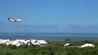 Landing at Rodrigues Sir Gaëtan Duval Airport  ATR 72 [upl. by Gabrielson]