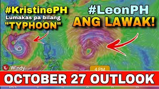 MALAKAS NA BAGYO NAGBABANTANG PUMASOK SA PAR 😱⚠️  WEATHER UPDATE TODAY LIVE  ULAT PANAHON TODAY [upl. by Abie]