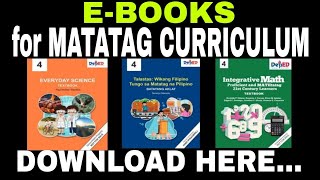 EBOOKS for Matatag Curriculum [upl. by Eelyahs]