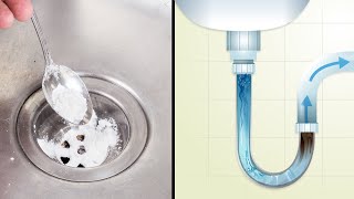 8 Fast and And Easy Ways To Unclog Drains Naturally [upl. by Baudin]