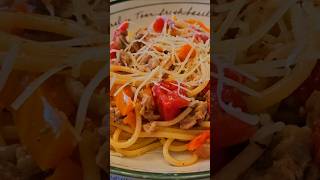 Taste the Tradition Quick Rustic Spaghetti Recipe theemptypantry recipe easyrecipes shorts [upl. by Enohs]