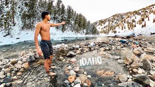 Idaho’s BEST WINTER Hot Springs You NEED To Visit  Sunbeam Hot Springs [upl. by Arathorn]