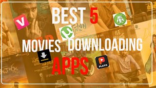 Best 5 Movie Downloading apps  In Telugu By Tech Murthy [upl. by Ardin644]