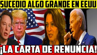 💥SUCEDIO ALGO GRANDE La Carta De Renuncia Kamala Harris Trump y mas EEUU hoy 💣 [upl. by Anirres]