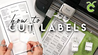 How to Make Product Labels using Cricut Explore Air 2 [upl. by Atnauqahs]