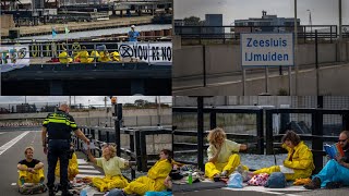 Opnieuw blokkades op sluizen ijmuiden [upl. by Paxon]