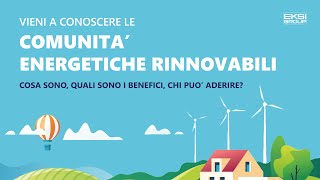 CER  COMUNITA ENERGETICHE RINNOVABILI [upl. by Karita]