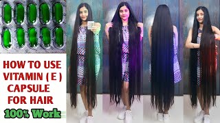 Vitamin E Capsule Benefits For LONG HAIR 🤫🔥 How To Use Vitamin E Capsule for HAIR GROWTH amp SKIN [upl. by Deutsch]