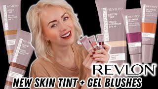 TESTING NEW REVLON Illuminance SKIN TINT  GEL SERUM BLUSHES  2 Day 10 HR Wear [upl. by Tonry775]