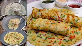 Egg Paratha With Liquid Dough In 5 Minutes No Rolling No kneading  Egg Paratha Recipe [upl. by Nehcterg]