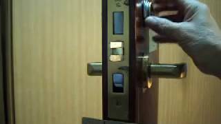 HOW TO REMOVE RUSSWIN MORTISE LOCK FROM THE DOOR [upl. by Nekcarb]