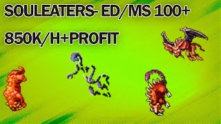 Tibia Souleaters Hunt 850Kh EDMS 100 [upl. by Marchese873]