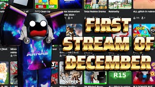 First Stream Of DECEMBER Roblox [upl. by Eolanda]