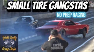 Small Tire Gangstas No Prep Racing at Yello Belly Outlaw Track [upl. by Amora]