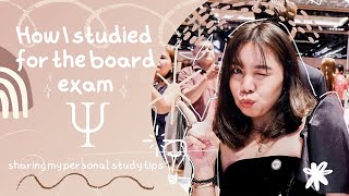 Board Exam Study Tips  Psychometrician Board Exam [upl. by Aimat142]