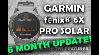 Garmin fēnix 6X Pro Solar Titanium  SIX MONTH UPDATE [upl. by Diandra]