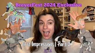 BreyerFest 2024 Exclusives First Impressions  Part 2 [upl. by Euqinmod350]