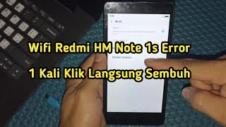 Cara Mudah Perbaiki Wifi Redmi HM Note 1s [upl. by Naitirb]