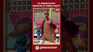 US Envoy Eric Garcetti’s Bollywood Dance Moves Light Up Embassy Diwali Party  India Today [upl. by Anivle]