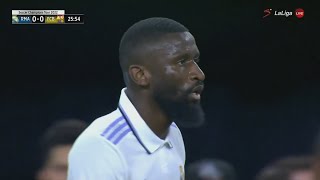 Antonio Rudiger Real Madrid DEBUT vs Barcelona 202223 ⚪ [upl. by Consolata]