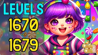 Levels 16701679 🍬✨ Candy Crush Saga [upl. by Aicats]