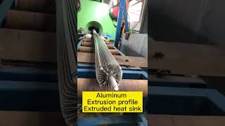 When Aluminum Extrusion Profile Comes Out From The Extrusion Machinealuminum extrusionline [upl. by Ecnerwal858]