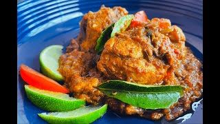 Simple homestyle Chicken curry  kari thokku recipe [upl. by Aloel]