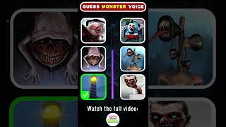 Can you guess the Monsters voice correctly Which Monsters voice is the scariest  Eat Monsters [upl. by Laird]